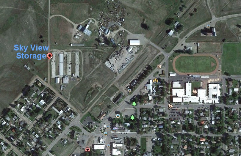 Sky View Storage location and office